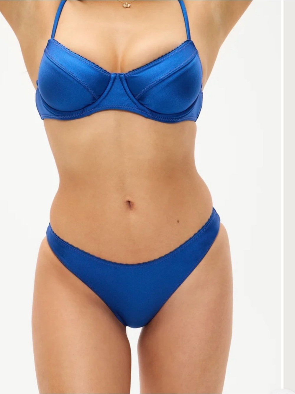 Frankie's Bikinis Royal Blue Underwire Bikini Set